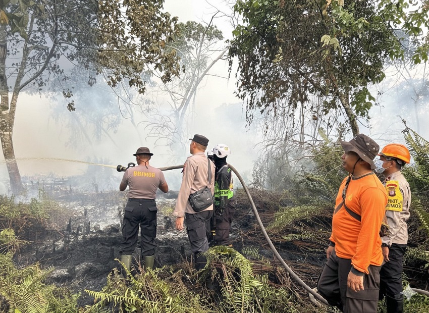 Udara Kubu Raya Memburuk, Kapolres Kerahkan Tim Siaga Karhutla ke Sembilan Kecamatan